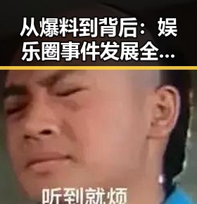 从爆料到背后：娱乐圈事件发展全景回顾